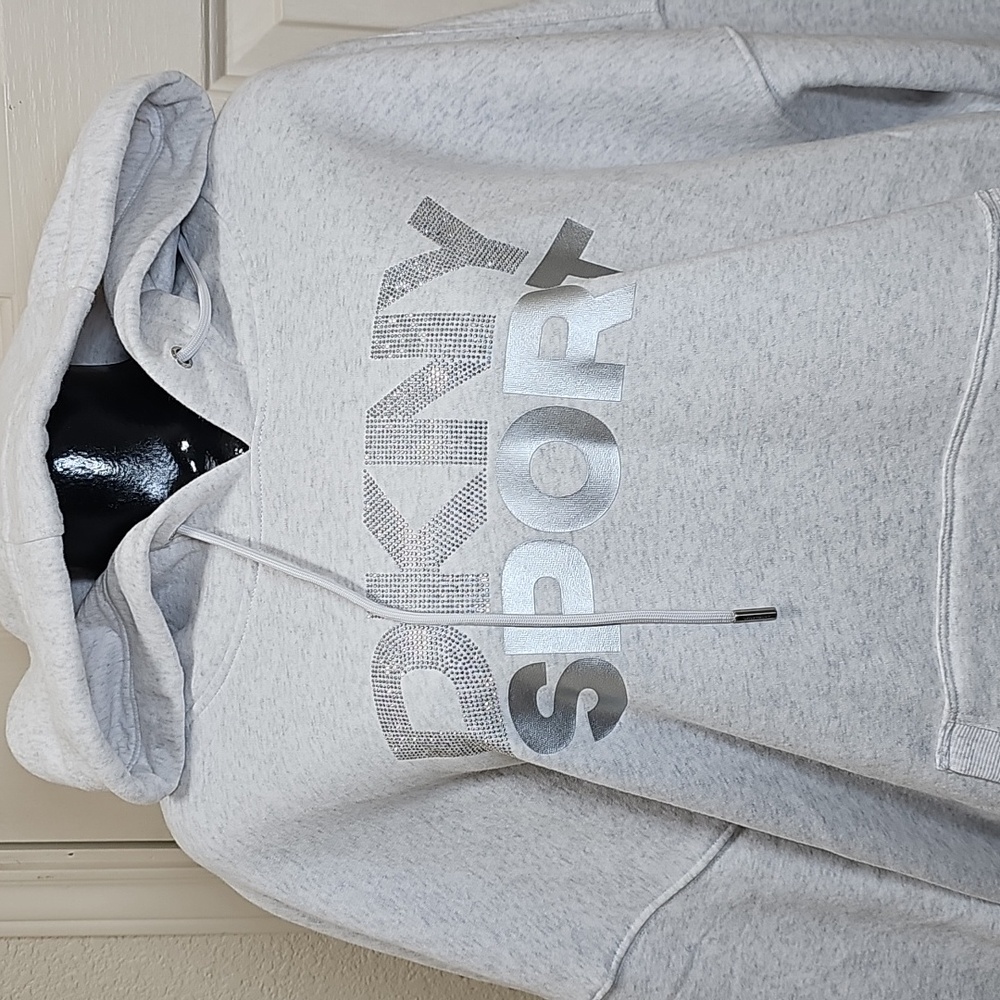 DKNY Sport Gray Hoodie - Picture 2 of 9